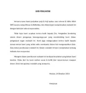 Contoh Kata Pengantar Makalah PKN